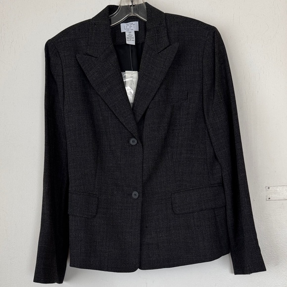 LOFT Jackets & Blazers - LOFT Charcoal 100 % Wool Blazer Jacket for Women
